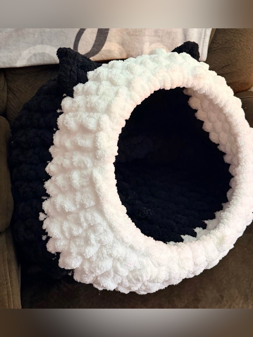 Hand knit Cat Cave